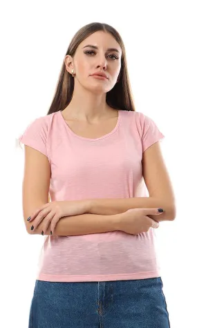 56814 Back Lace Simple Leightweight Rose Top