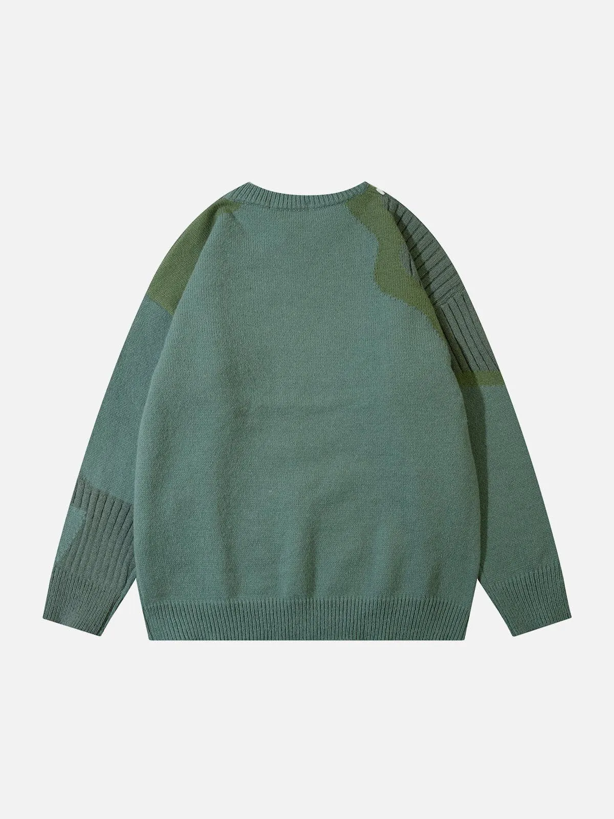 AlanBalen® - Contrast Color Stitching Sweater