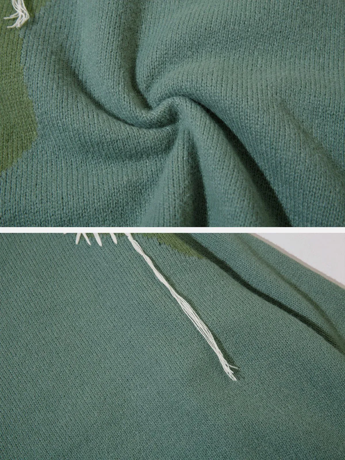 AlanBalen® - Contrast Color Stitching Sweater