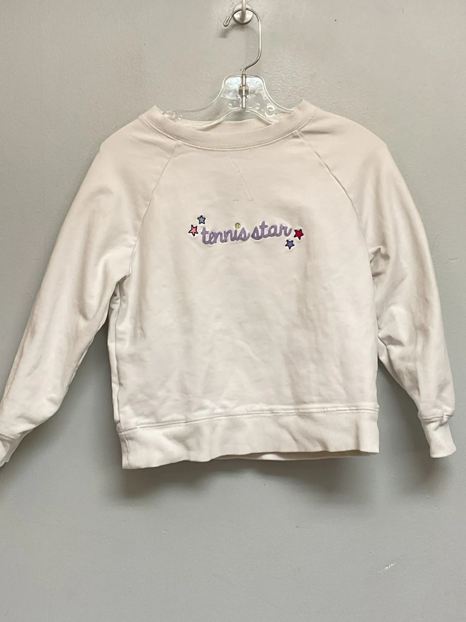 Ame & Lulu Kids Size 6 White Stars Cotton Girls Sweaters & Vests