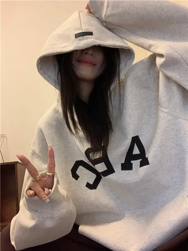 Autumn Oversized Fleece Hoodies
