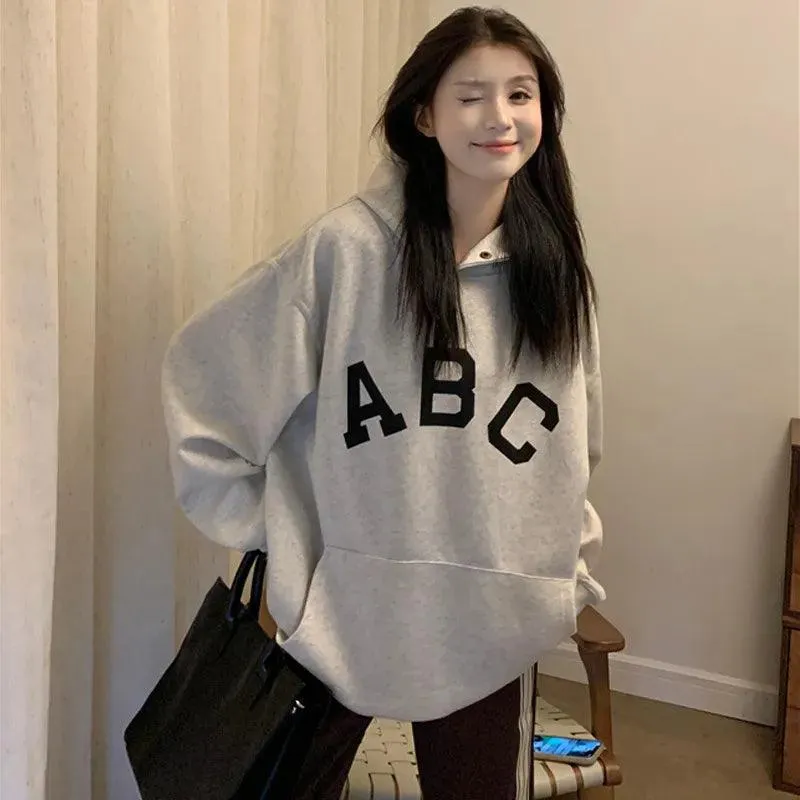 Autumn Oversized Fleece Hoodies