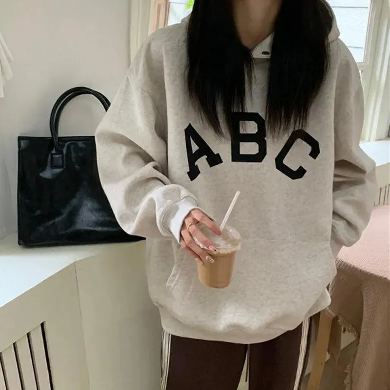 Autumn Oversized Fleece Hoodies