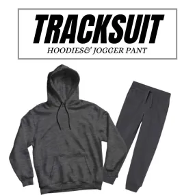Basic Charcoal Hoodies Tracksuits