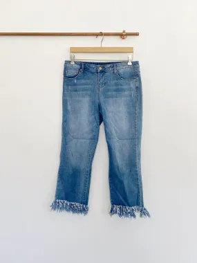 Boutique Versona Raw Hem Crop Jeans size 29