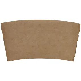 Coffee Sleeves -  Traditional Cup Jackets - Kraft - 1,000 ct