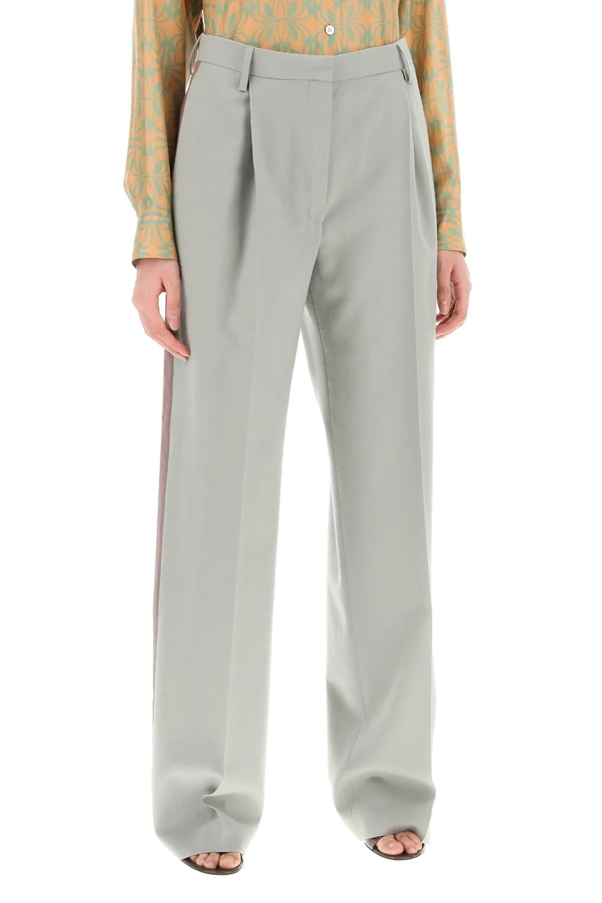 Dries van noten laterali

"wool portia pants with