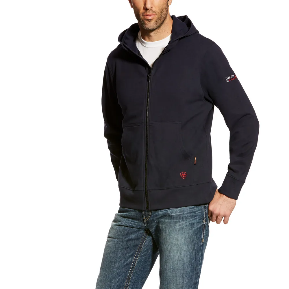 DURASTRETCH FR FULL ZIP HOODIE - 410-Navy | Ariat 10023979