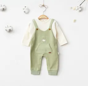 Green Teddy Overalls