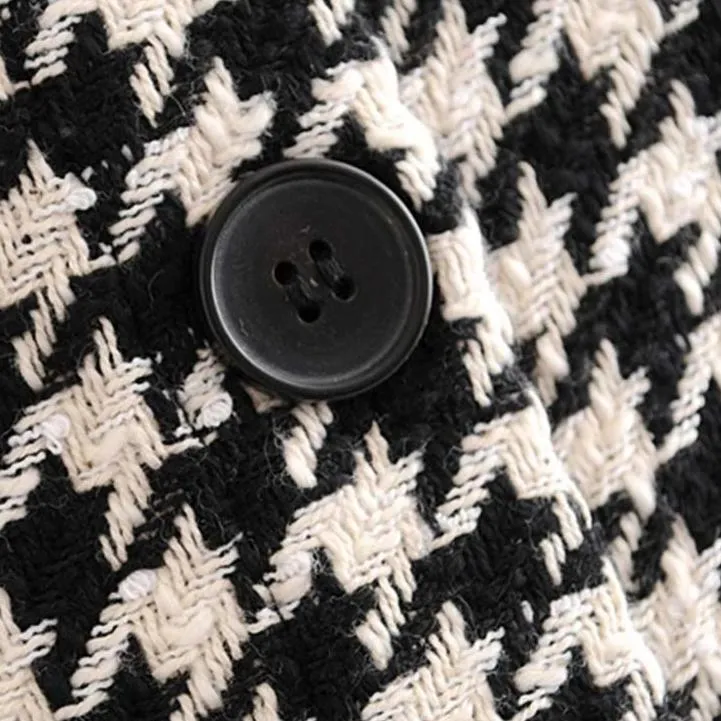 HOUNDSTOOTH LONG SKIRT