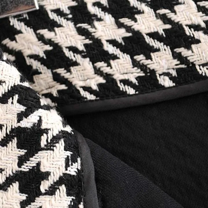 HOUNDSTOOTH LONG SKIRT