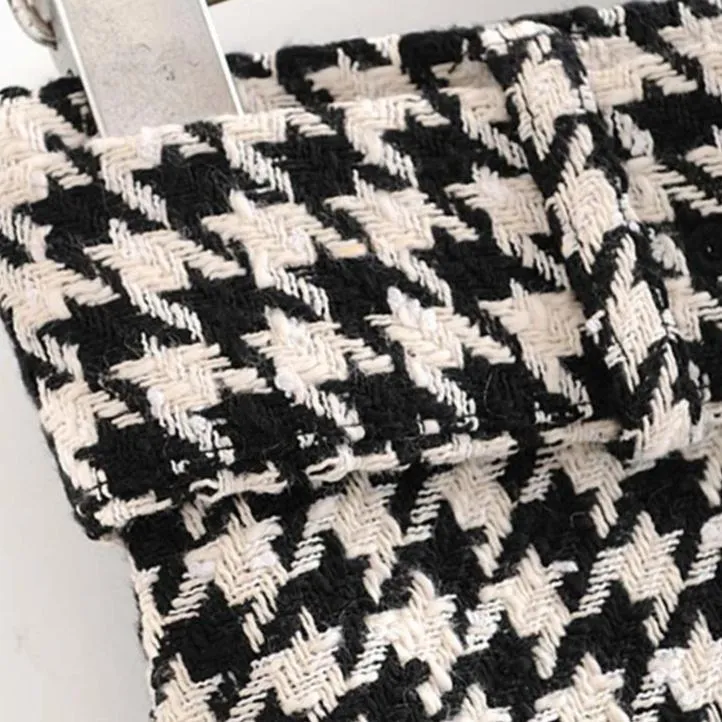 HOUNDSTOOTH LONG SKIRT