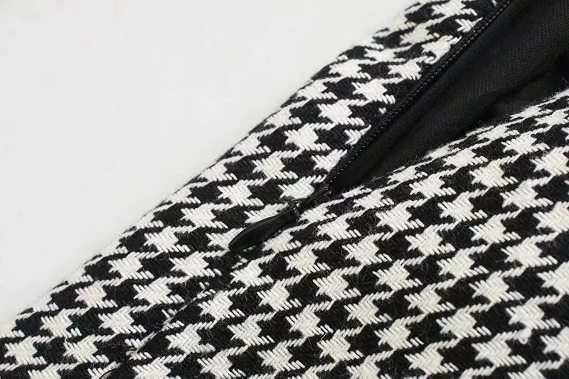 HOUNDSTOOTH MINI SKIRT