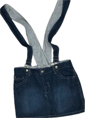 Junior Zone Girls Denim Skirt with Detachable Braces - Size 12