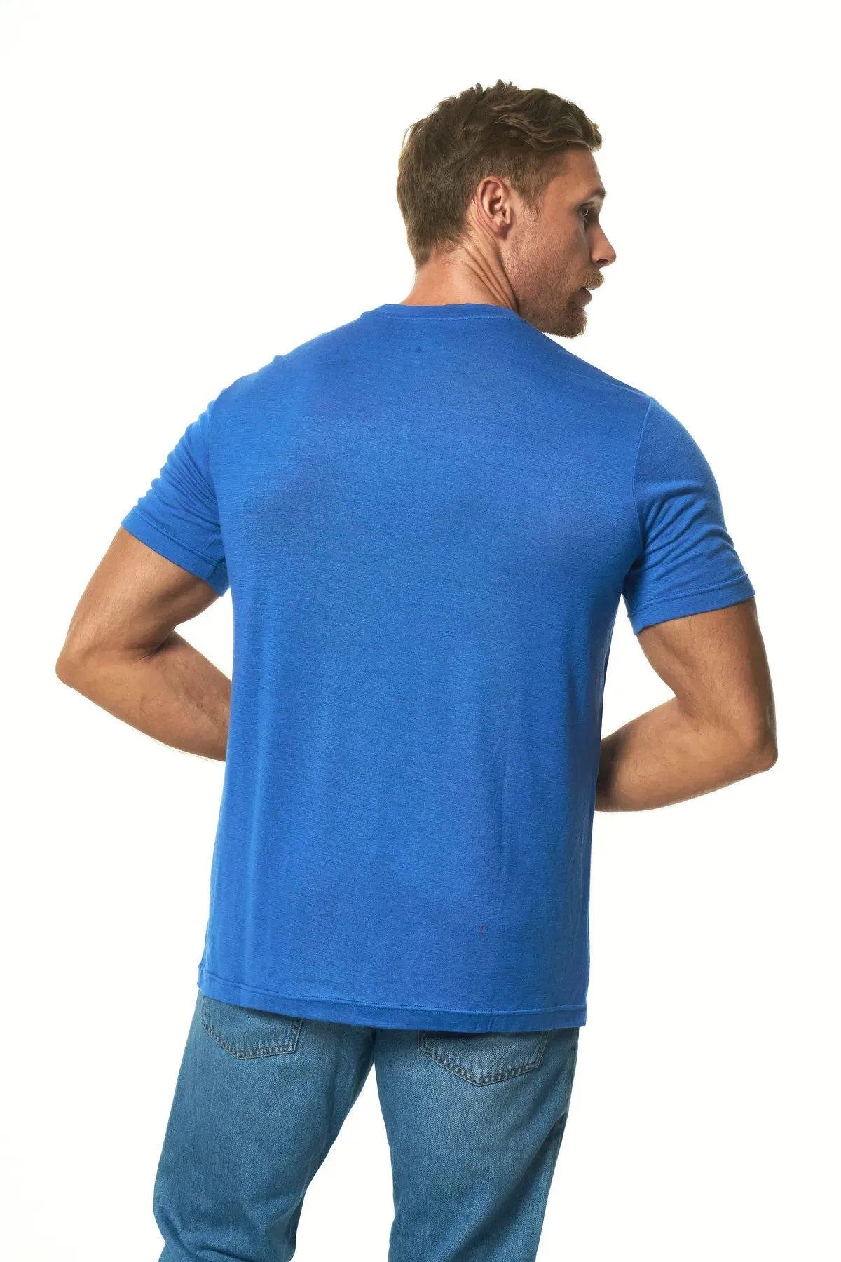 Men's Merino T-shirt 165 Cobalt Blue ( socks)
