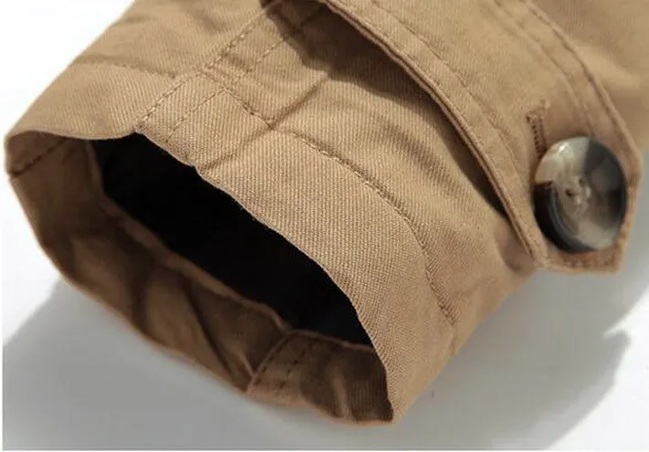 Men's Thick Fashion Style Single Breasted Windproof Warm Winter Coat