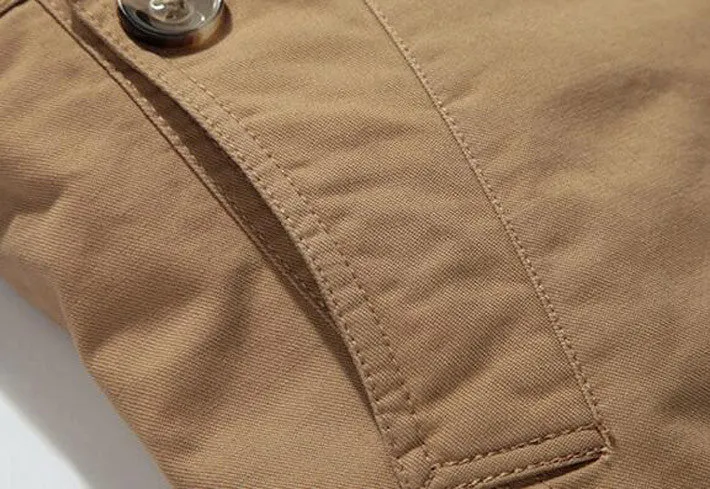 Men's Thick Fashion Style Single Breasted Windproof Warm Winter Coat