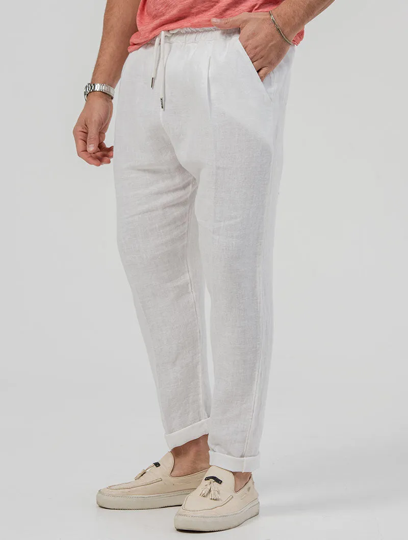 NIKO CASUAL PANTS IN WHITE