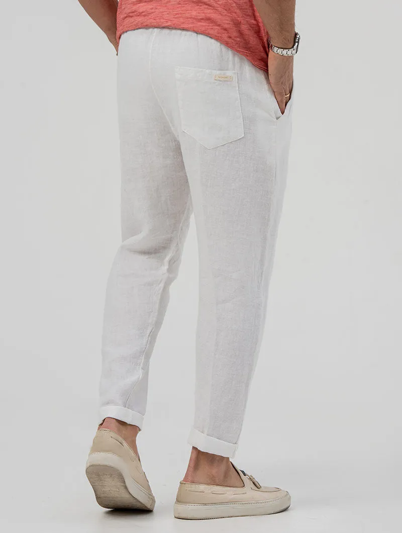 NIKO CASUAL PANTS IN WHITE