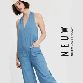 NWT- Neuw 'Joey Jumpsuit' 70's Inspired Wide leg Jumpsuit- Size 10/M