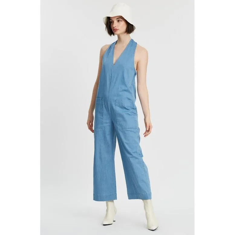 NWT- Neuw 'Joey Jumpsuit' 70's Inspired Wide leg Jumpsuit- Size 10/M