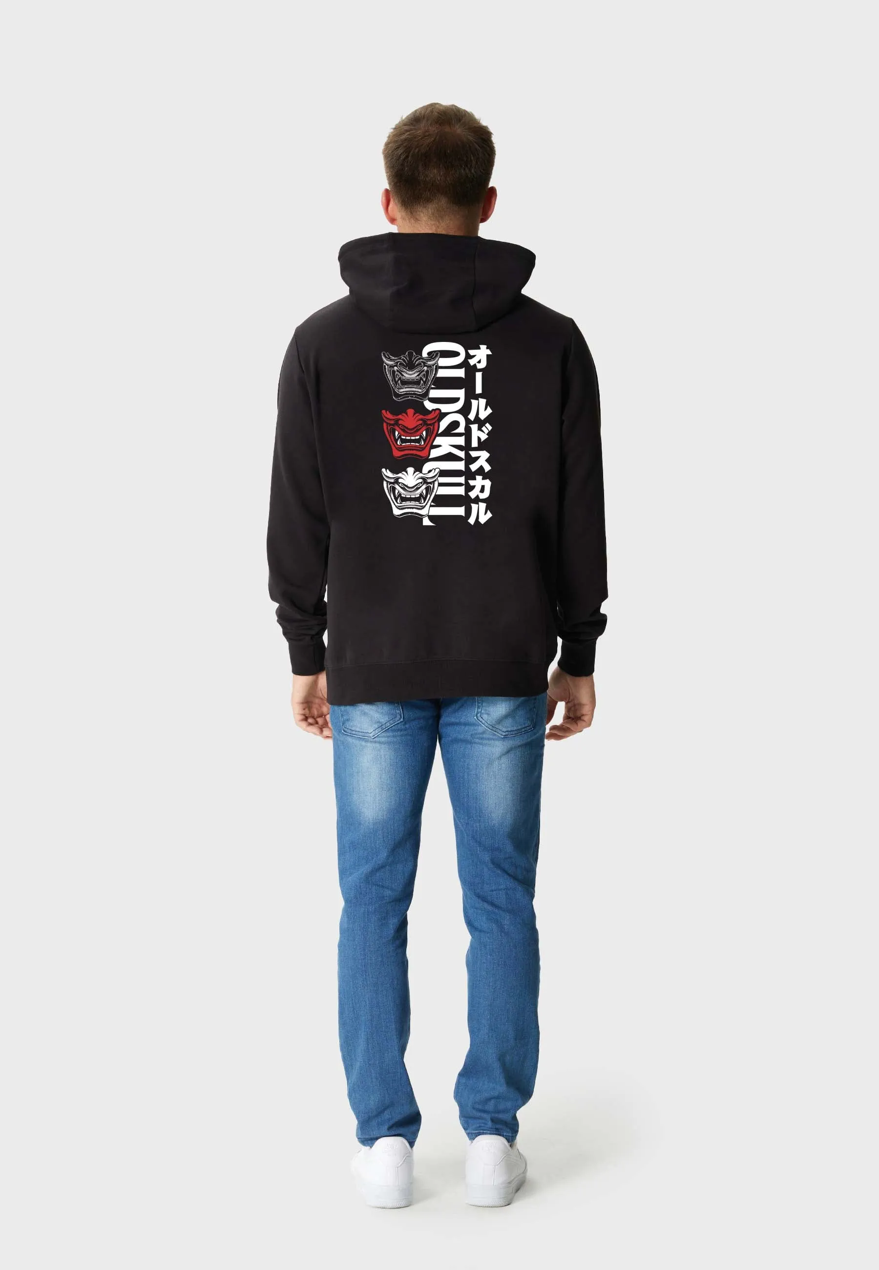 Oni Orgy Backprint Hoodie Black