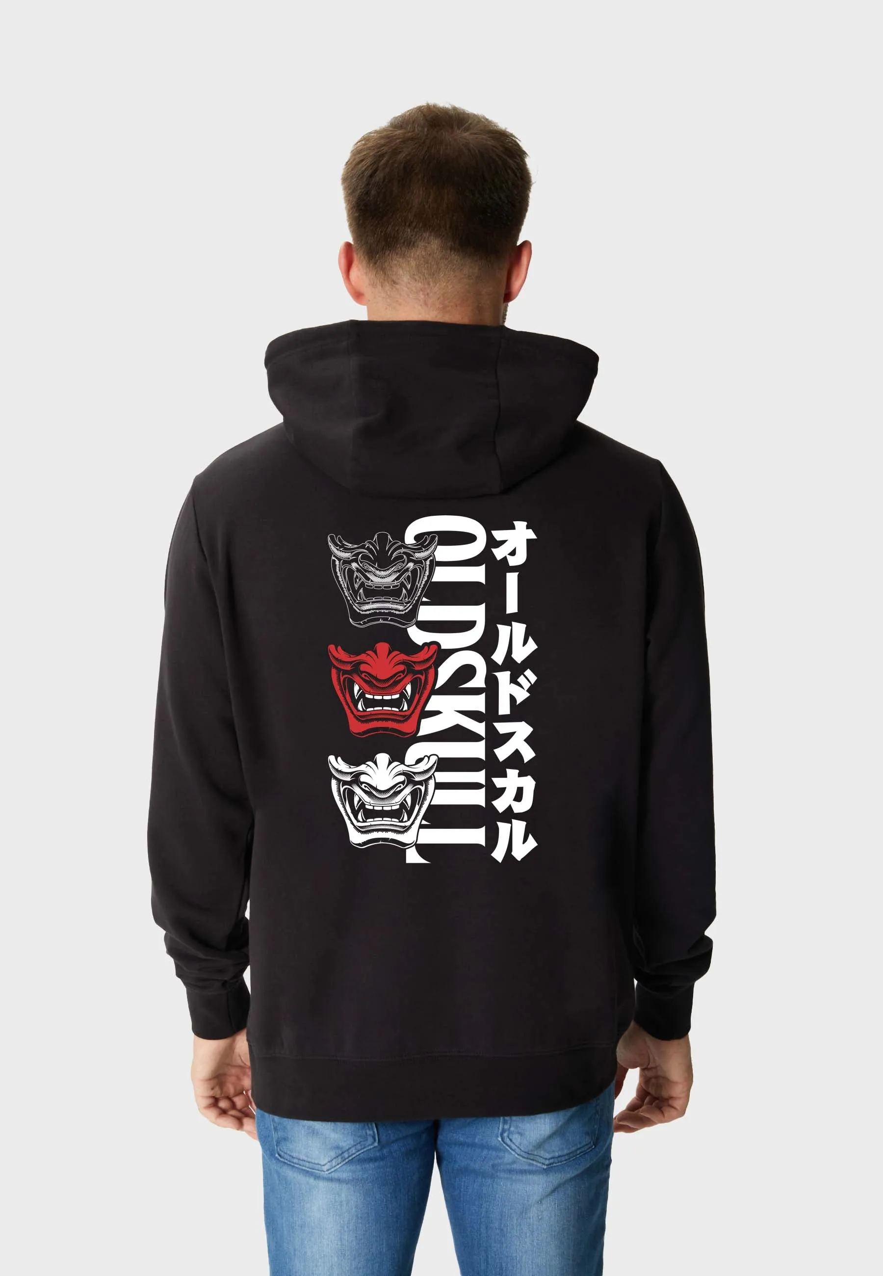Oni Orgy Backprint Hoodie Black