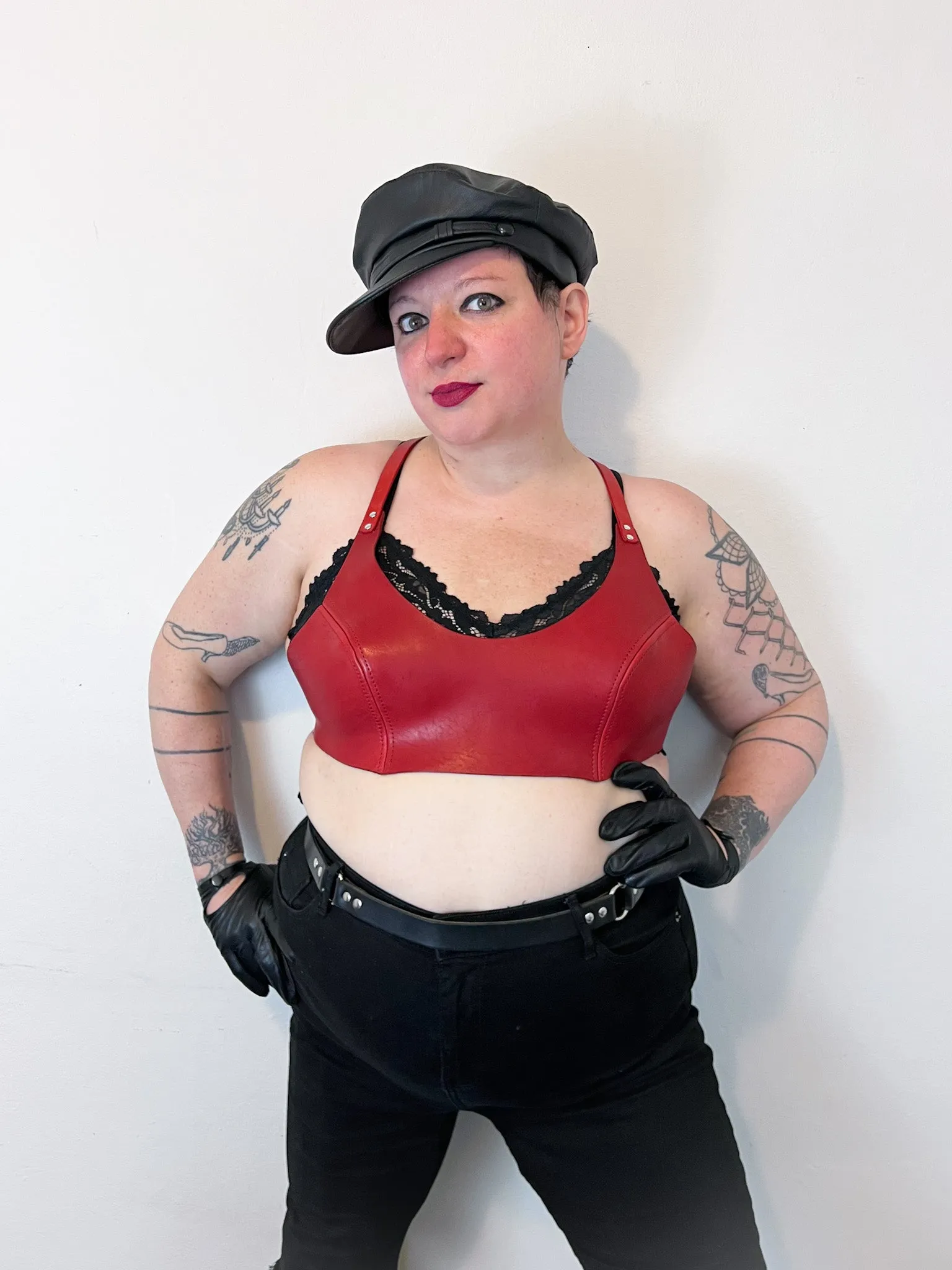 Red Leather Top