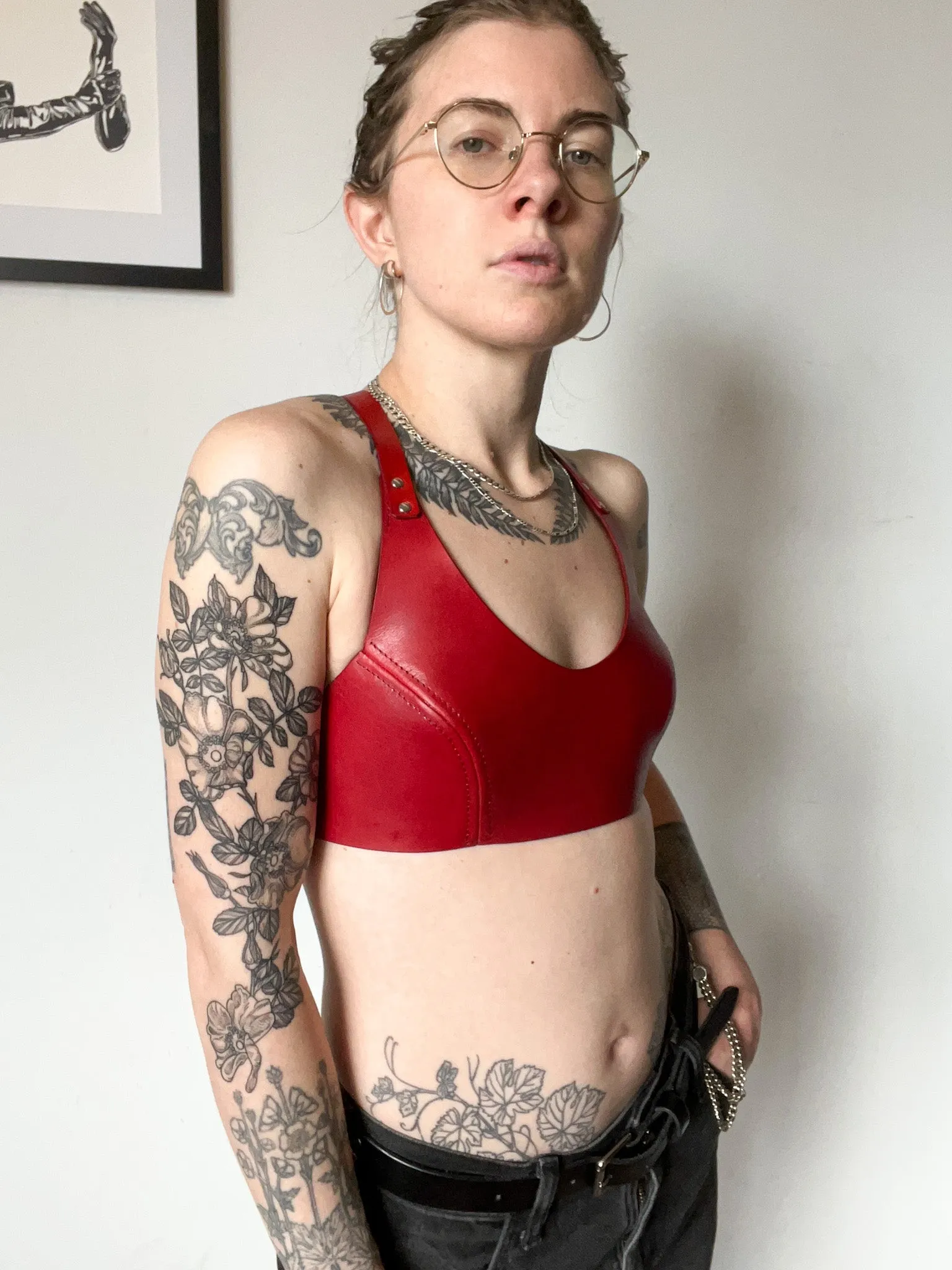 Red Leather Top