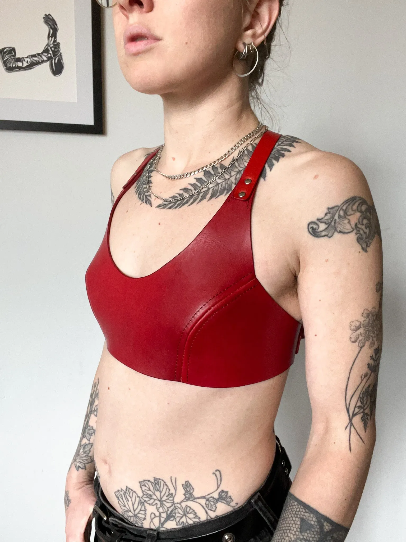 Red Leather Top