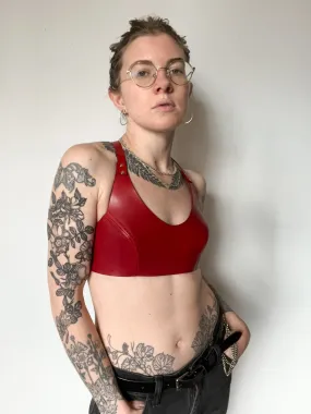Red Leather Top
