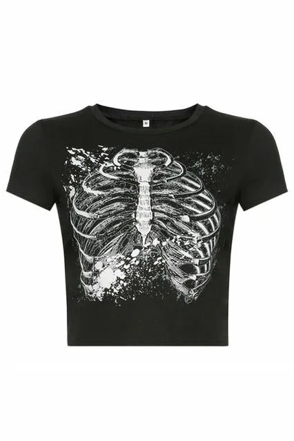 Retro Print Patchwork T-Shirts