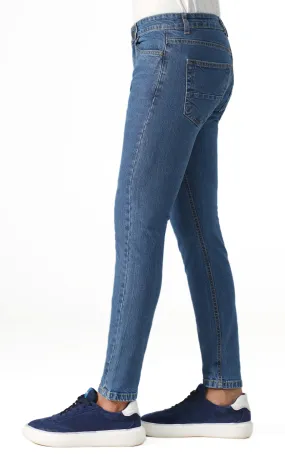 SLIM LEG DENIM  JEANS LIGHT BLUE