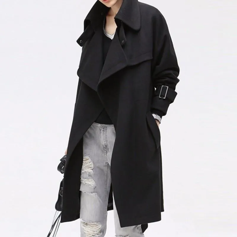 Solid Color Women's Casual Winter Overcoat