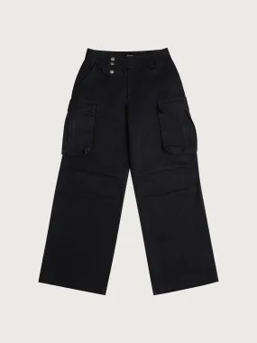 Wide-Leg Pocket Work Pants